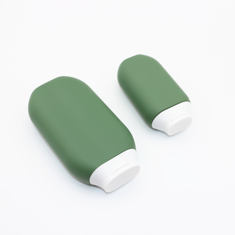 100ml 200ml customized color HDPE plastic body lotion wash container  shampoo squeeze bottle with flip top disc cap