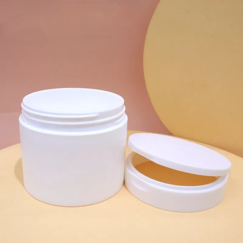 New Color PP Flip Top Cap Jar Empty Cosmetics Face Cream Mud Film Mask Scrub Jar Bottle With Seal Spoon 100ml 120ml 200ml 4oz