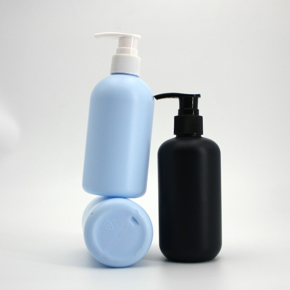 HDPE White Matte Cosmetic HDPE With Pump Plastic Bottles For Lotion Shampoo Bottle