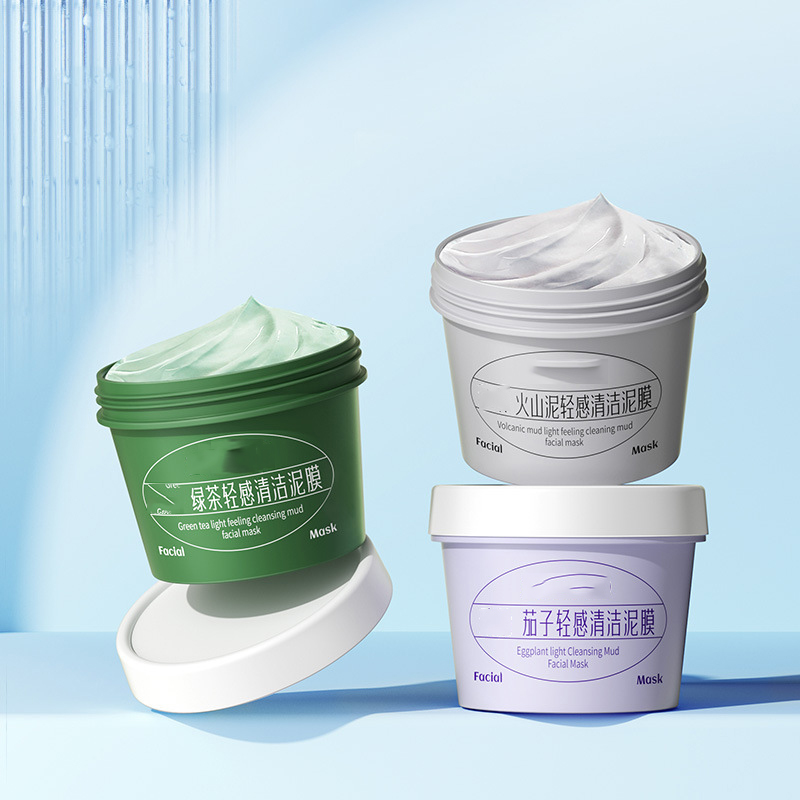 matte green cream plastic jars 3oz 6oz 8oz 1L travel cosmetic packaging round lotion jar PET PP plastic face body care jar