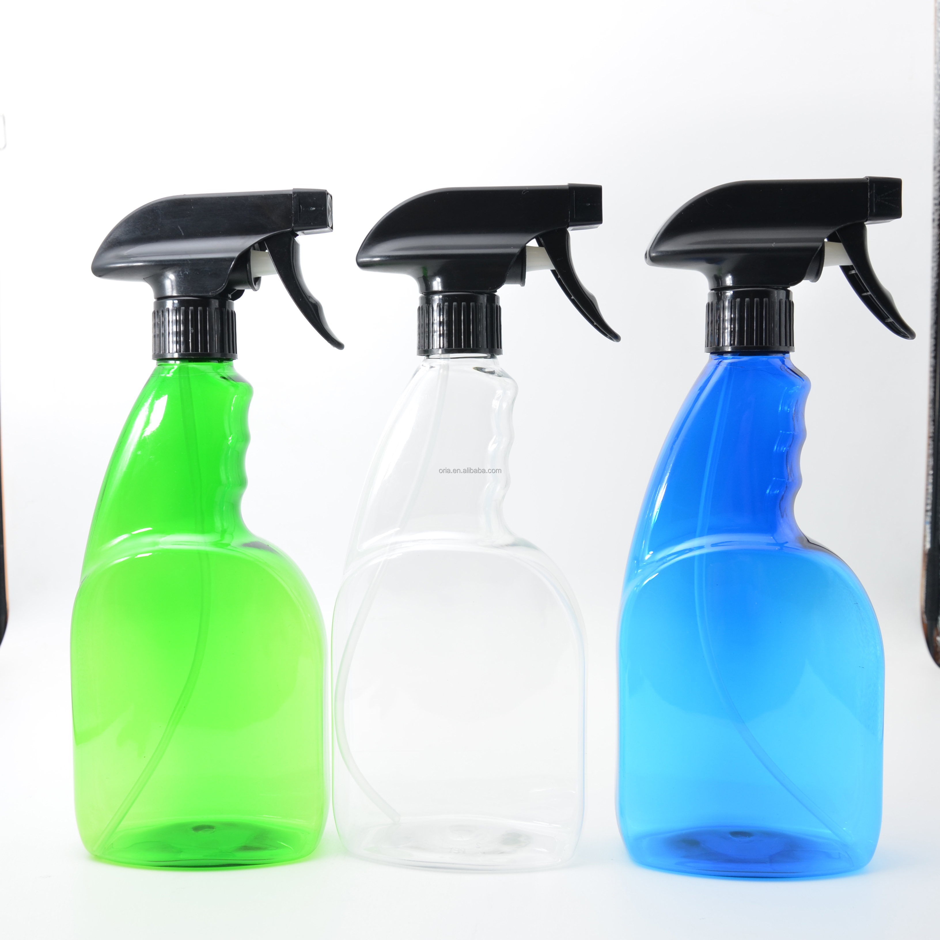 500ml Eco Friendly Sanitizer Spray Bottle Round PET Trigger Cleaning Plastic Spray Bottle Air freshener sprayer