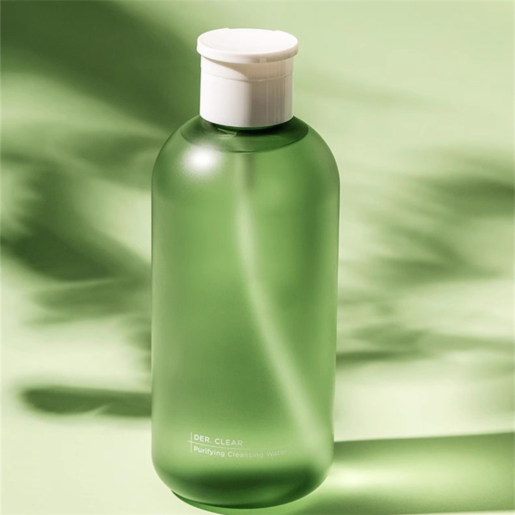 PET plastic flat shoulder shampoo bottle Empty lotion pump body wash bottles 250ml 300ml 500ml