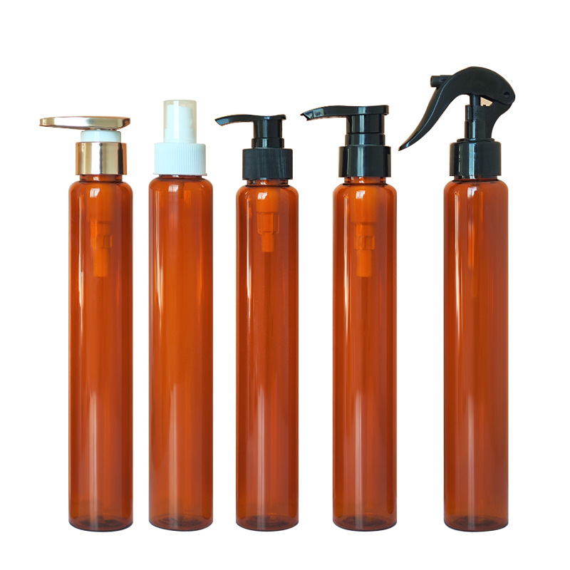 200ml Empty Pet Plastic Thin Square Bottle Cosmetic Bottle with Lotion Pump