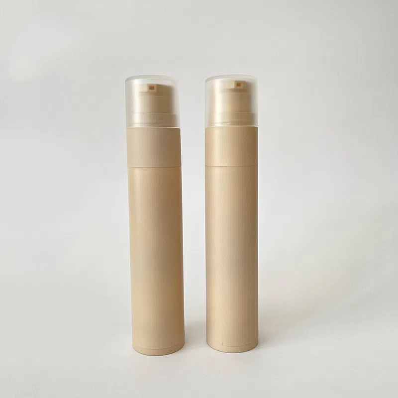 New 60g 60ml 2 oz Toothpaste Bottle Custom Color Logo Printing Airless Lotion Oil Foundation Pump Dispenser Gel Press Bottle