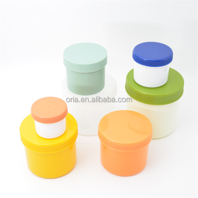 Custom 150ml pp plastic wide mouth empty cosmetic cream jar sugar scrub container packaging body scrub jar