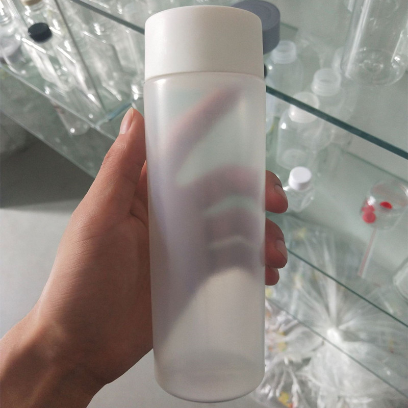 500ml/16oz Food Grade High Temperature PP Plastic VOSS Milk Tea Bottle Cylindrical Disposable Hot Drink Packaging Containers