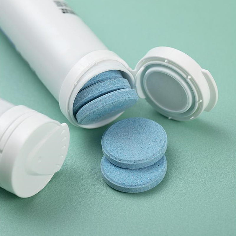 PP tube Food Grade Empty Plastic Bottle Customize Color Effervescent small tube for tablet packaging with Desiccant Flip Cover