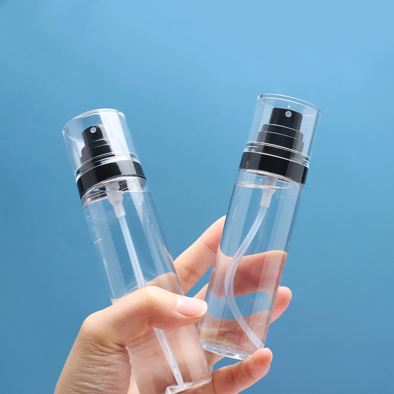 PET Setting Spray Bottle 50 60 80 100 ml 120 ml Skin care packaging Clear plastic dispenser bottle Fine mist