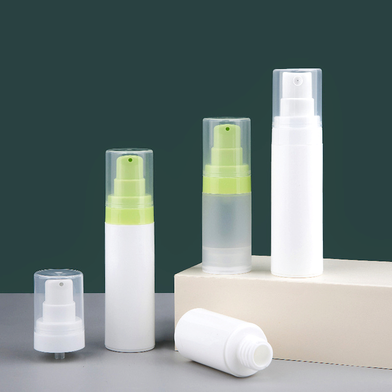 Travel 15ml 30ml 50ml Airless Lotion Serum Liquid Foundation Essence Pump Spray Dispenser Bottle PP Plastic Frosted Bottle Jar
