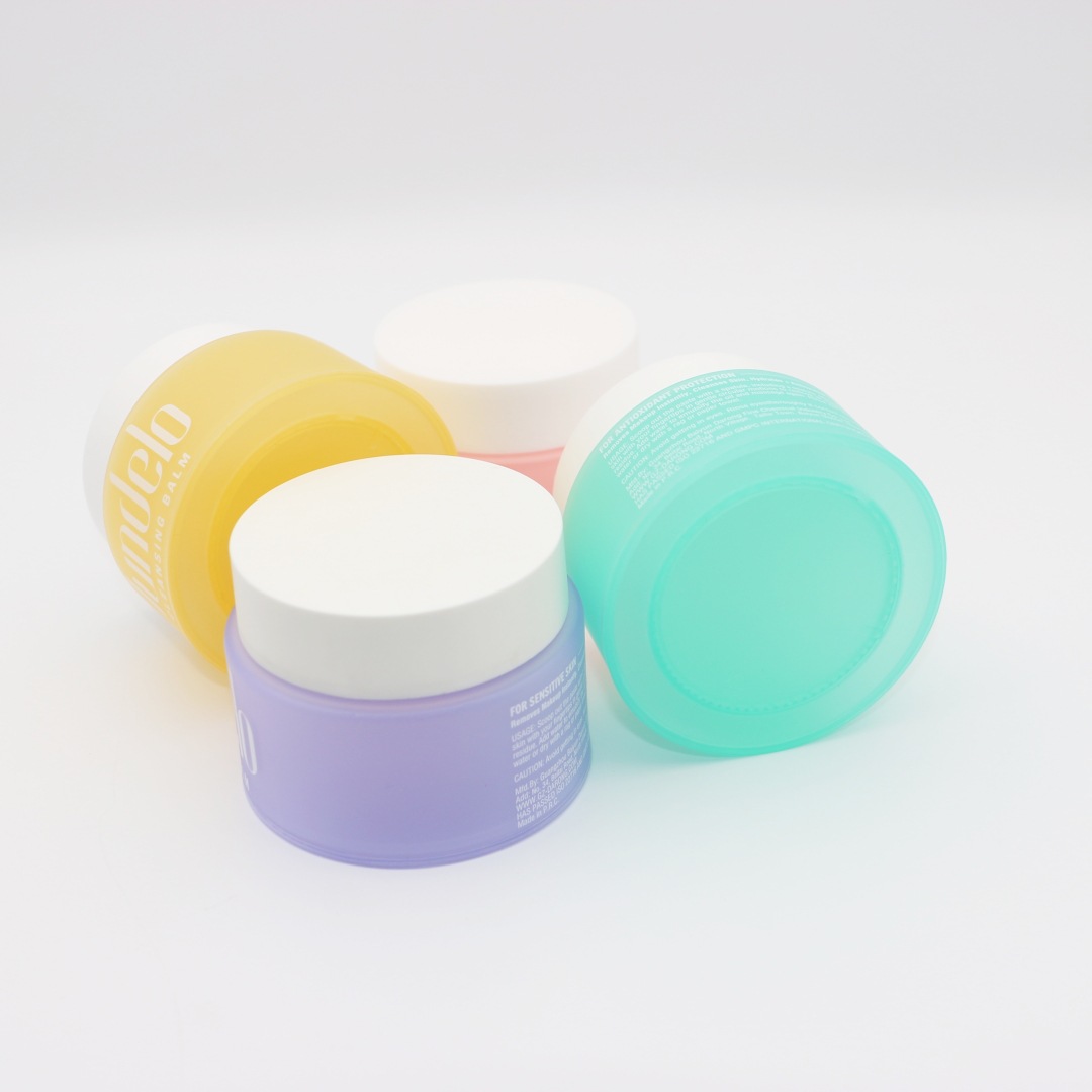 Custom Logo Printing Color 30g 50g 100g Face Cream jar PP Hair Mask Jar Cosmetics Bottle Moisturizing Lotion Bottle Scrub Jar