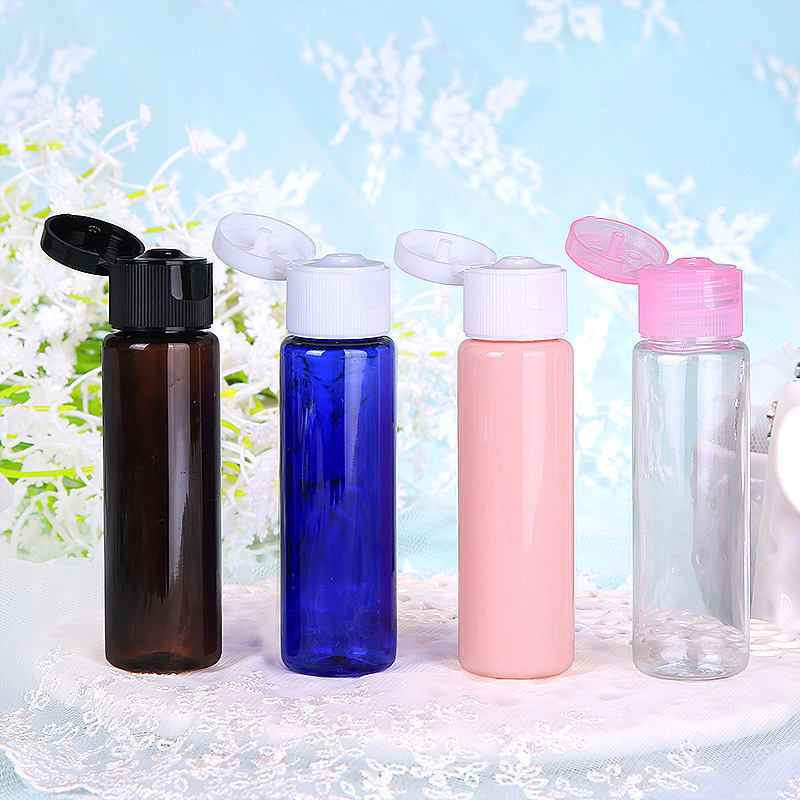 Clear Plastic Pink Travel Bottle 30ml 50ml 100ml Mini Size PET PP Cosmetic Lotion Liquid Bottle Plastic Shampoo Bottle