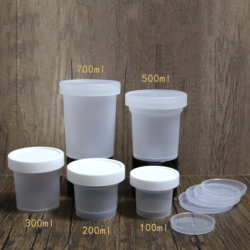 150ml 100ml PP Scrub jars Plastic jars Container with seal Liners Lids for face cream lotion milk body butter Cosmetic food Jar