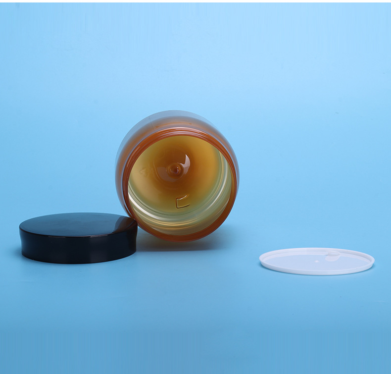 8oz 16oz plastic jars with lids colorful packaging plastic jar 250g 500g round square plastic jar 250ml 500ml