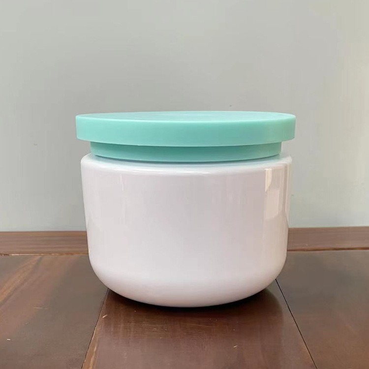 Custom Color 250ml face cream jar 500ml 1000ml body butter scrub jar Wide Mouth PET Plastic Jars With Lids 8 oz 16 oz 32 oz