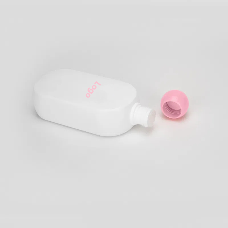 New Unique Flat Square 300ml HDPE Lotion Serum Toner Oil Cosmetic Liquid Dispenser Bottle Plastic Essence Bottle With Stopper