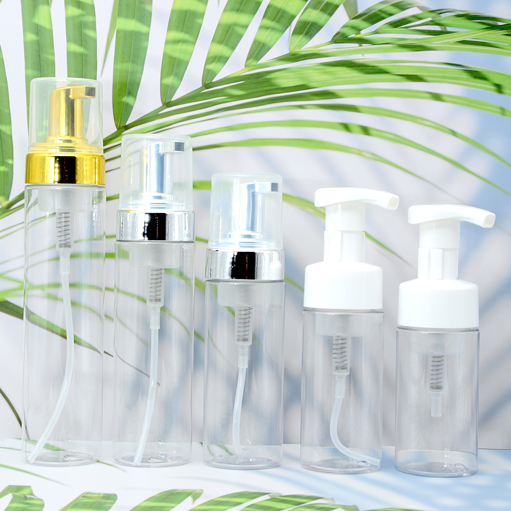 foam bottles with brush foaming pump bottle frosted 150ml foaming pump bottle with silicone brush head 60ml 120ml 150ml