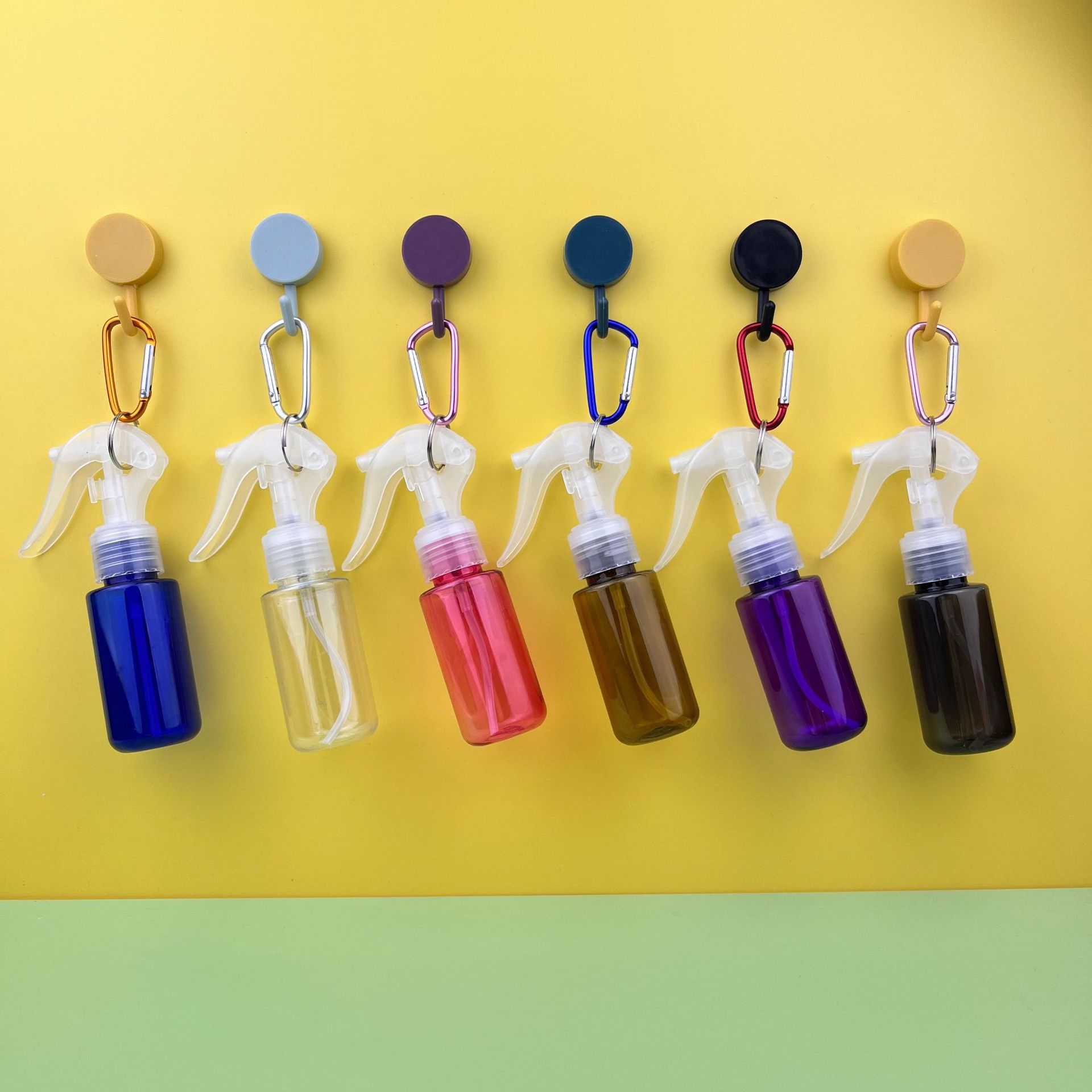 Key chain Amber trigger spray bottle 250ml 300ml 500ml 750ml 1000ml trigger spray bottle mist spray bottle trigger sprayer