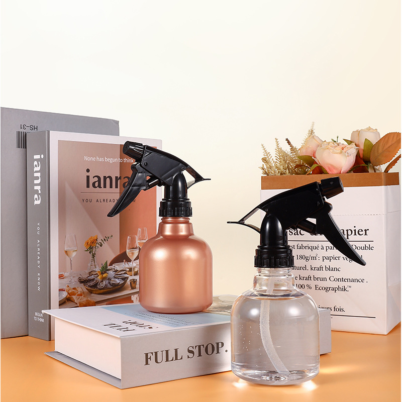 Customize 300Ml 400ML 500Ml Clear Brown Cosmetic Plastic PET Lotion Pump Shampoo Bottle With Spray Trigger Lotion Pump