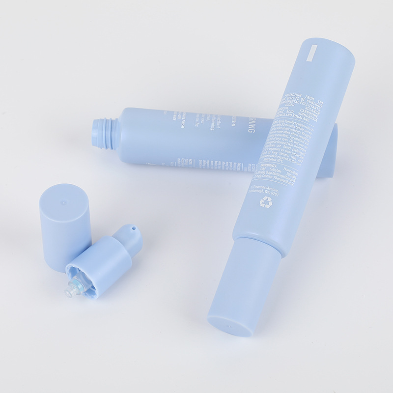 Frosted Matte Facial Cleanser Soft Tube 10g 15g 30g 50g mini size Hand Cream Cosmetic Hose Aloe Vera Gel Plastic Squeeze Tube