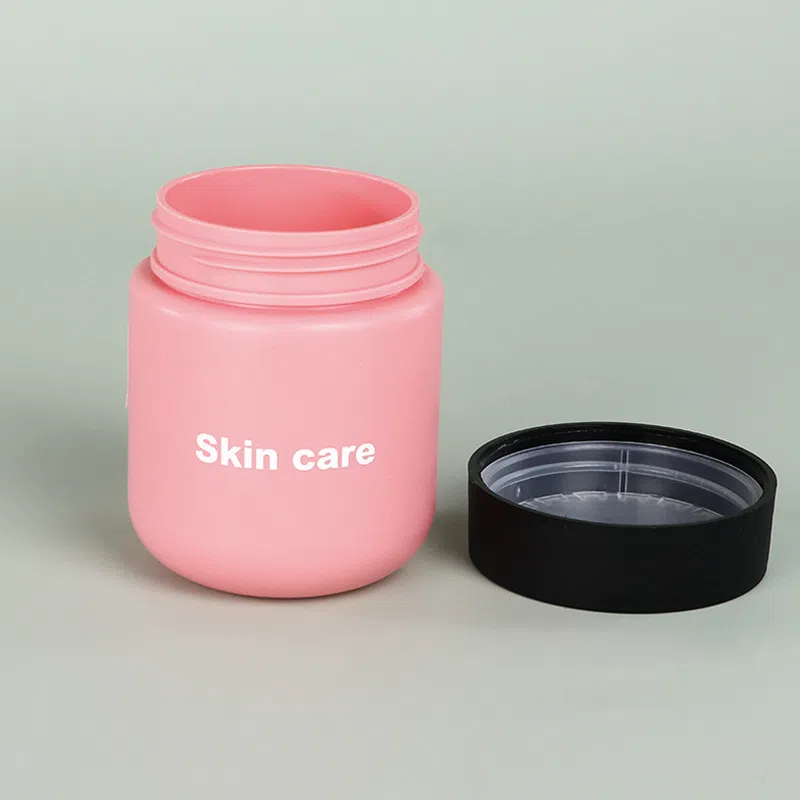 100ml 3.3 OZ Face Cream Jar Moisturizer Body Balm Jar With Child Safety Cap (CRC Cap) Tea Grass Leaf Food Storage Jars Container