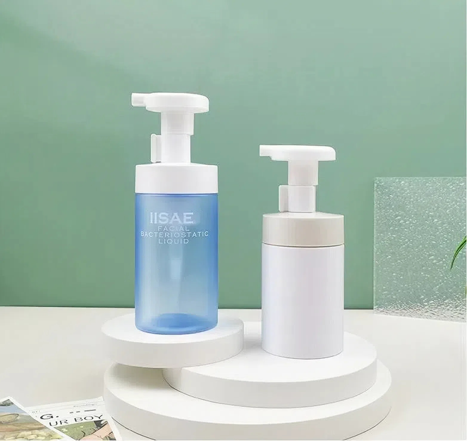 150ml 200ml Color matte frosted foam pump bottle face wash cleanser custom foaming pump mousse bottle 500ml foam bottle pet