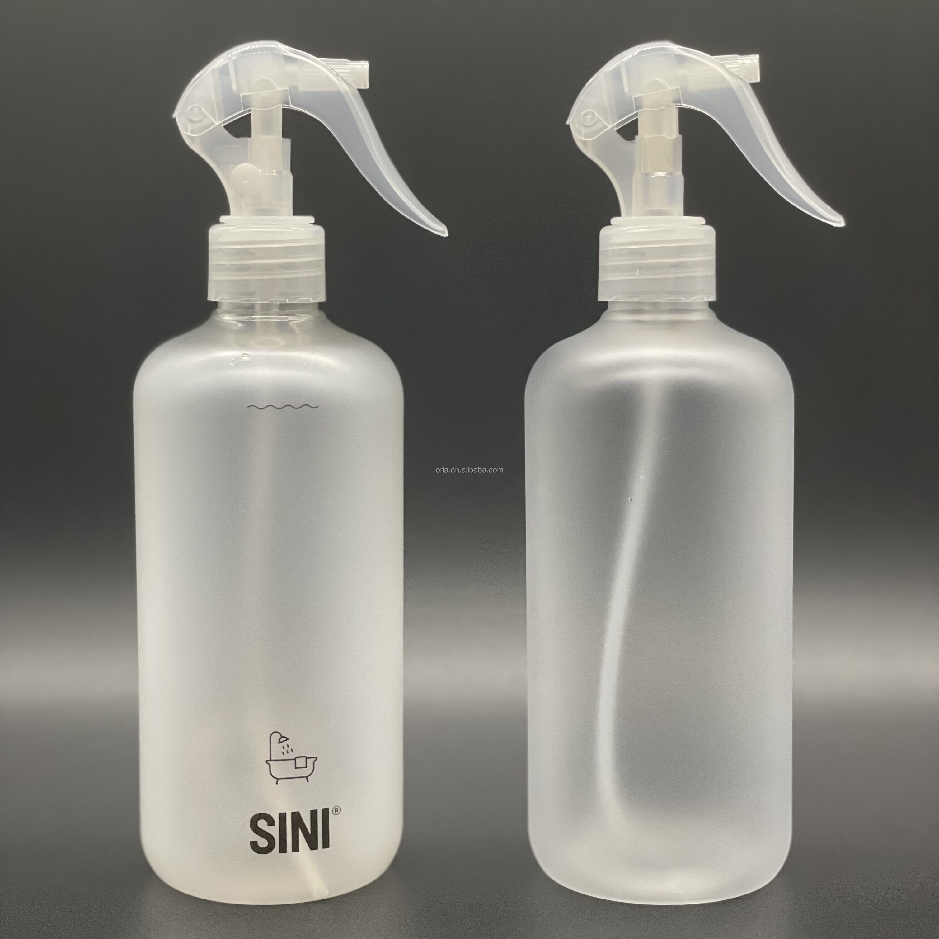 500ml plastic PET HDPE fine mist little mouse spray bottle alcohol hand sanitizer kitchen cleaning trigger spray bottle