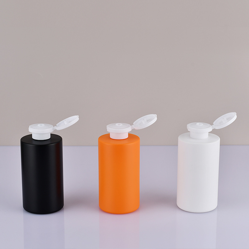 250ml 500ml shampoo bottle Refillable Plastic Containers Pump bottle silver Gold Matte Black Pink Blue Yellow Orange Bottle