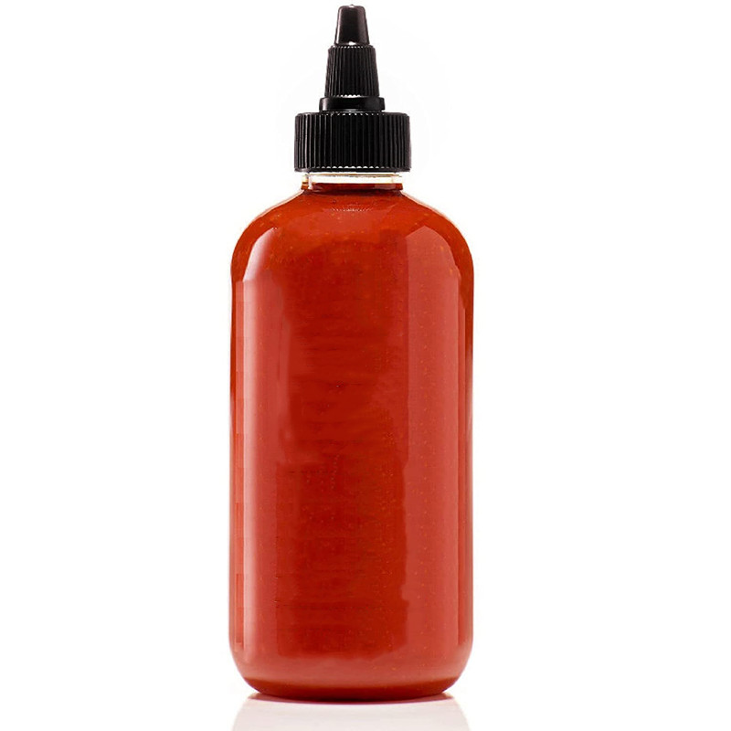 Hot Sauce 5oz 8oz 12 oz Sauce Bottle Squeeze PET Plastic Sriracha Chilli Chili Sauce Container Salsa Condiment Packaging Yorker
