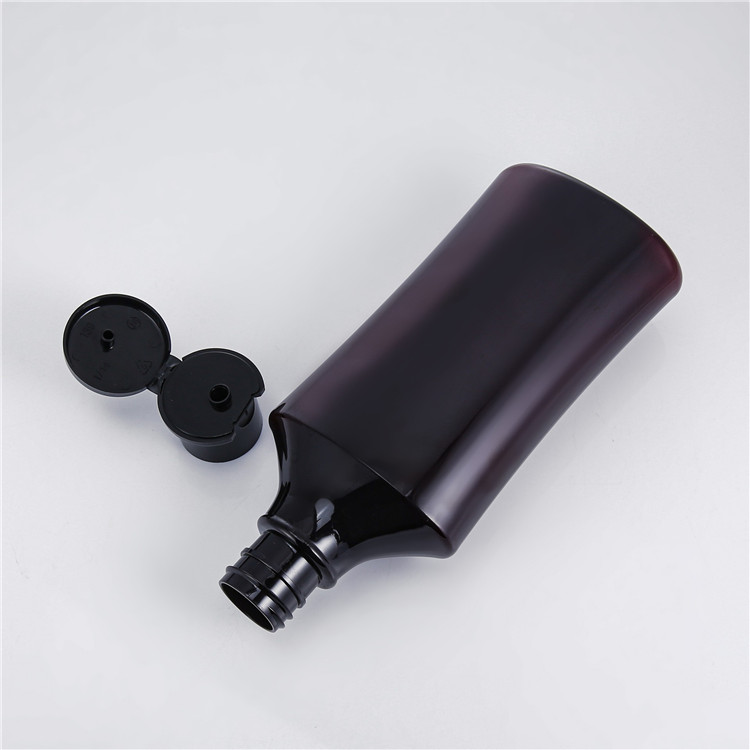 Custom 200ml Empty PET Clear Oval Plastic Shampoo Bottles With Squeeze Pump Caps Conditioner Cosmetic Packaging