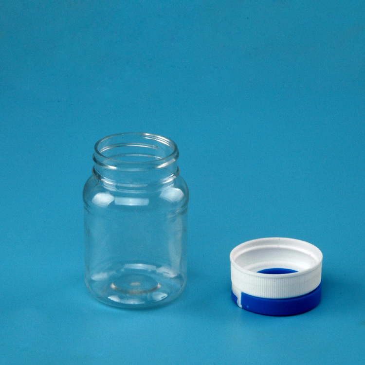 100ml Amber Plastic New Design Alcohol Disinfection Medicinal Liquid Flip Open Top Cap Bottle