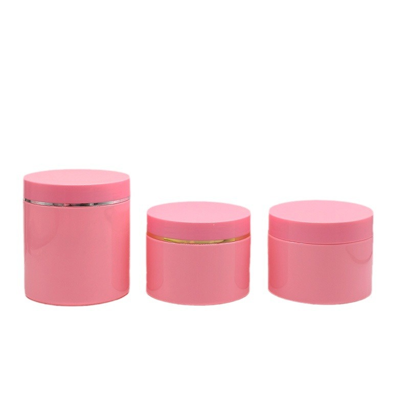 300ml 500ml Plastic Cream Jar  Pink Face Cream Cosmetic Packaging Cosmetics Packaging