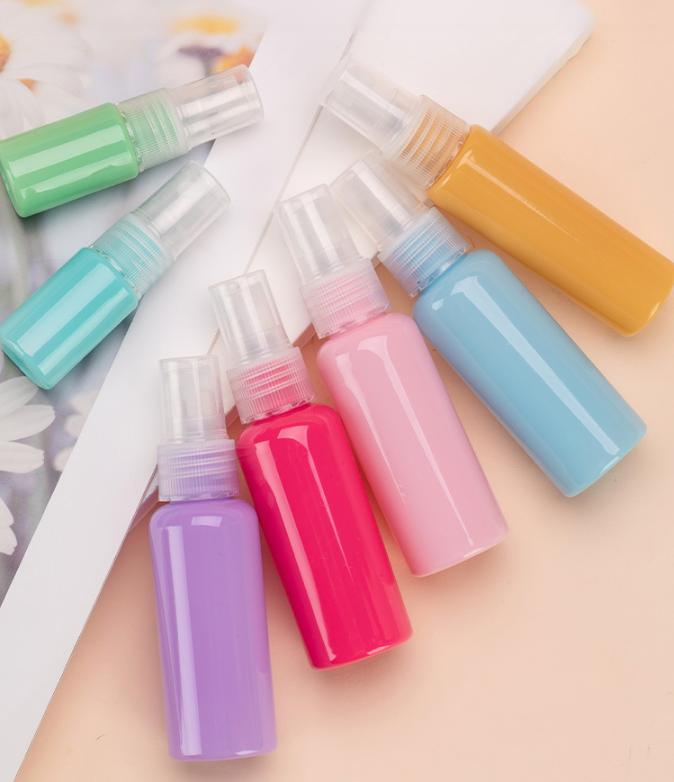 Travel Size 10ml 20ml 30ml 50ml 100ml Mini Color PET fragrance spray bottles HDPE Nasal spray bottle travel perfume spray bottle