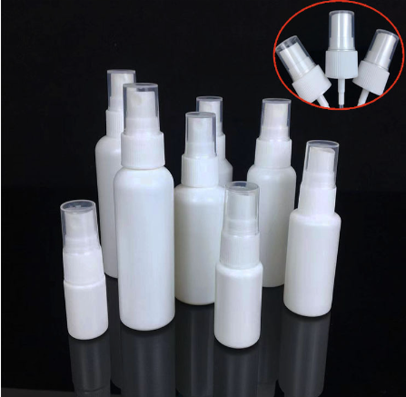 White 20 50 100ml HDPE plastic fine mist spray sanitizer bottle Alcohol disinfectant spray bottle Liquid medicine bottle