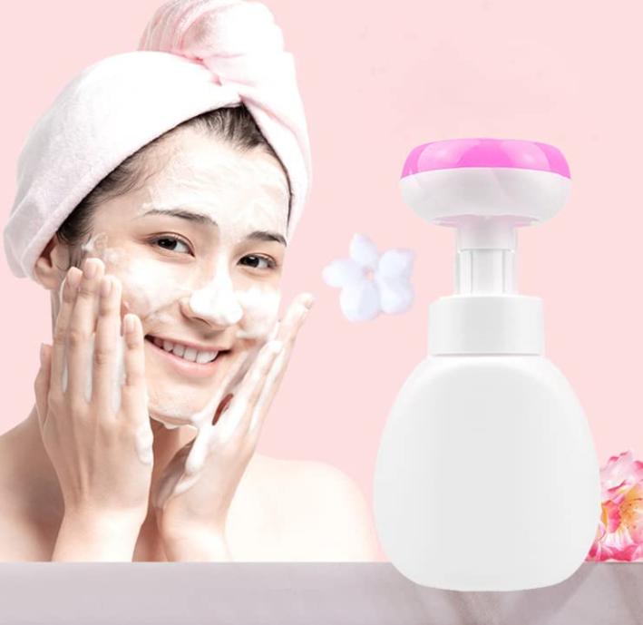 250ml 300ml White Flower Shape Paw Shape Foam Pump Bottle Blue Soap hand sanitizer Facial Cleanser shower gel foaming dispenser