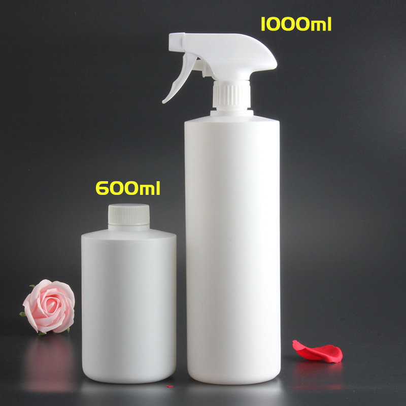 300ml 500ml 1L  Customized  White Matte Black Empty Hand Sanitizer Bottle Cleaning Trigger Spray Bottle customize packaging