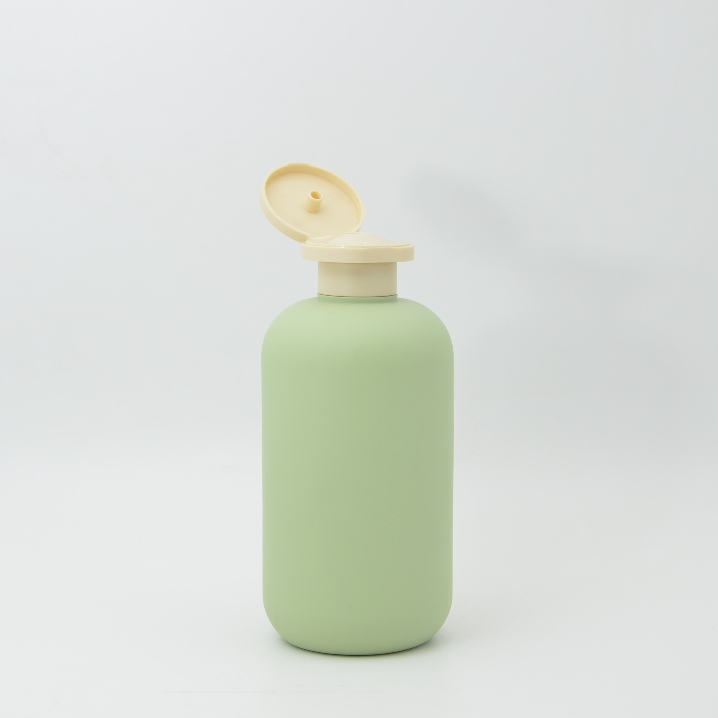 250ml 300ml 500ml PET Plastic White Green Black Soft Touch Matte HDPE Lotion Pump Bottle Flip Cap Shampoo Body Wash Bottle