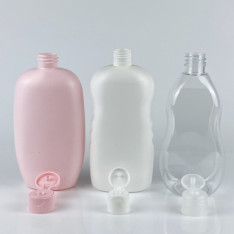 Clear Cleaning Liquid Plastic Bottles 300ml 500ml PET Lotion Bottle Lotion Shampoo Bottle Packaging for Toner with Unique Lid