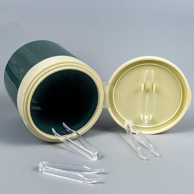 Flip Lid Plastic Jars With Spoon Clip Induction Seal Face Cream Body Butter Scrub Jar 150g 250g 300g 500g 4 8 oz 10oz 12oz 16oz