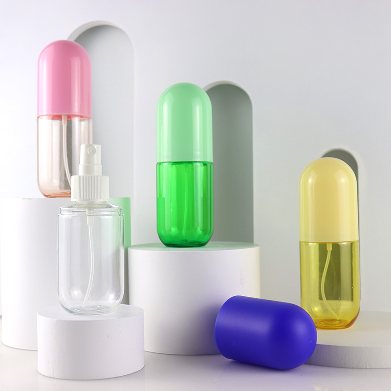 PET PETG Lotion Press bottle 30ml 50ml 60ml pill capsule Clear Bottle Skincare Cosmetics Pump Tube Plastic Custom Logo Container