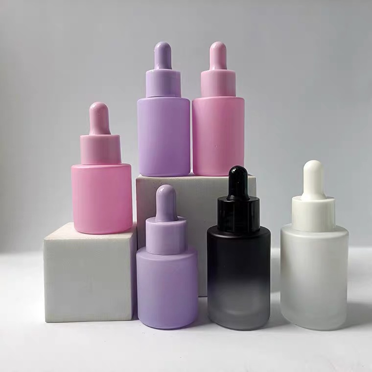 Custom 20/30ml 50ml 100ml 120ml 4oz Amber Pink Black Perfume Oil Dropper Bottle Serum Roller Bottles for Essential Oils Hair Oil