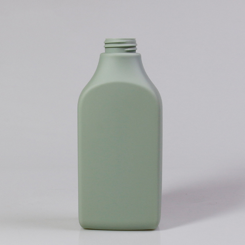 Shower gel empty bottles Green Plush Shampoo bottle 500ml flat square HDPE plastic bottle 300ml Pink Black pump dispenser