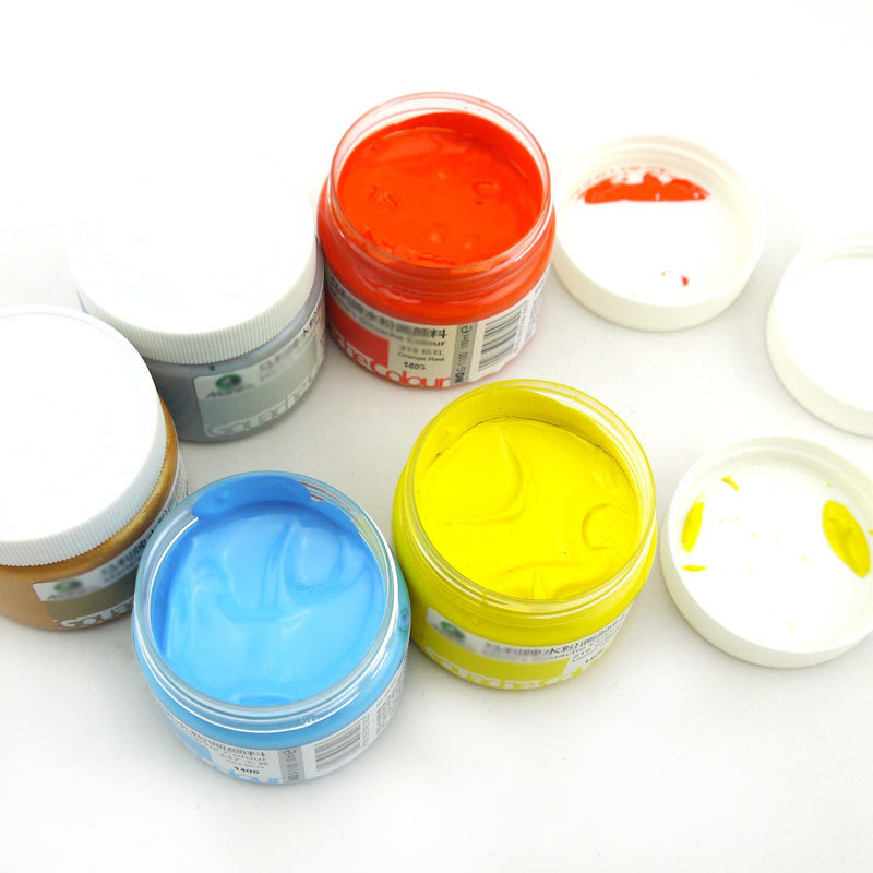 100ml 200ml 300ml Empty Round Oils Can Paint Ink Liquid Packaging Squeeze Plastic Bottle with Sharp Mouth Cap Paint Jars