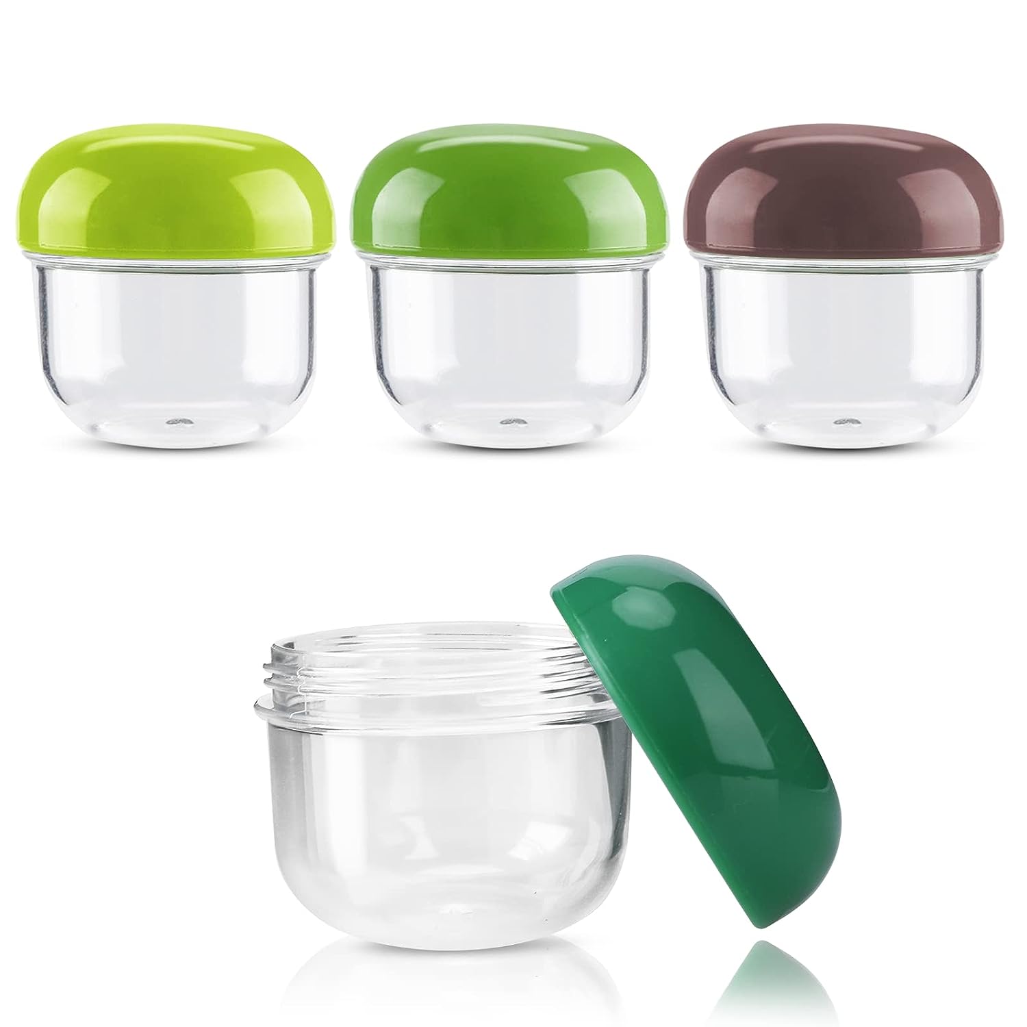 20g 30g 50g children cream Mini jar Frosted Round Recycled Travel Cosmetic Container colorful lotion Jar With mushroom lid