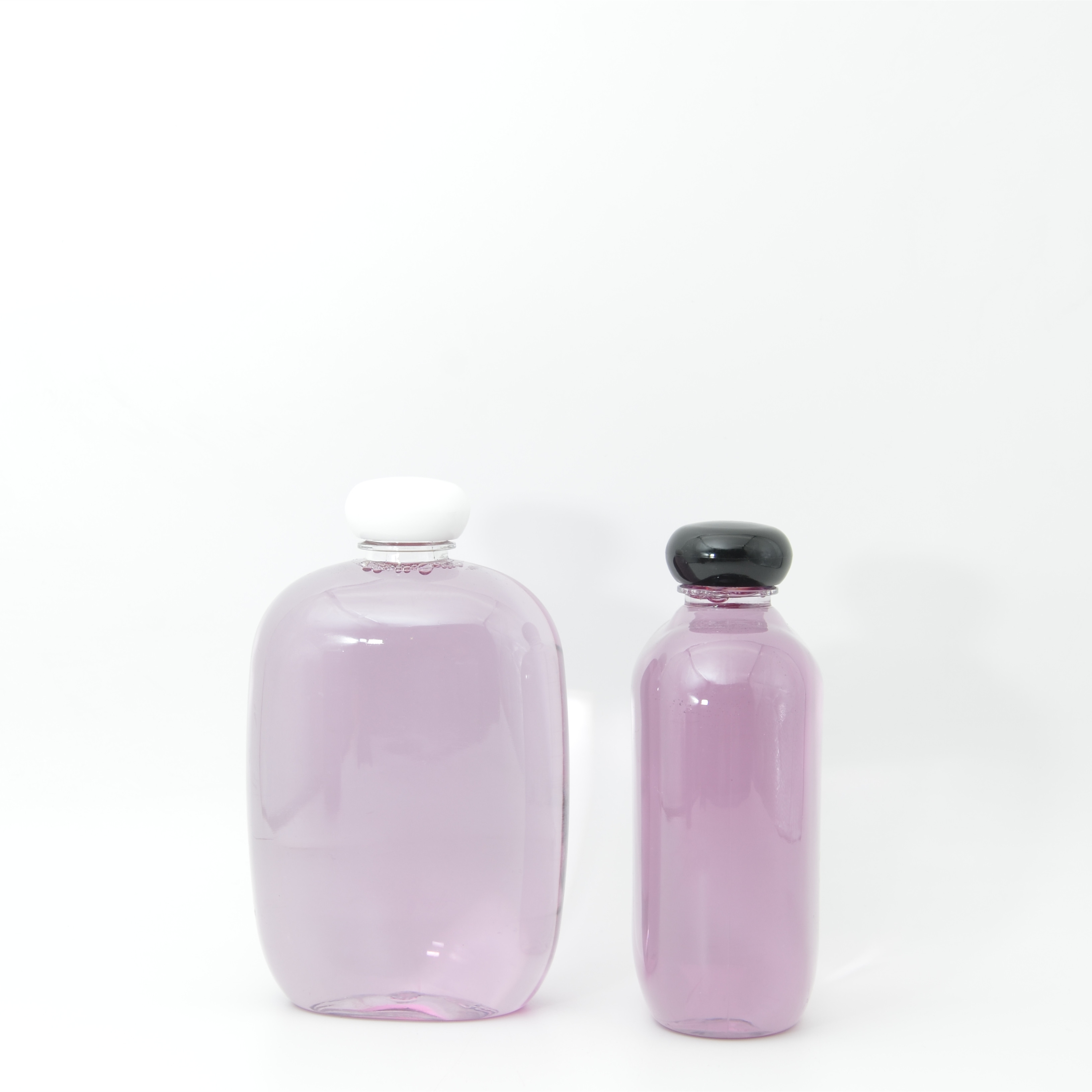 Transparent Refillable Whisky Vodka Liquor Water Cold Brew Coffee Empty Flat Flask Plastic Bottle