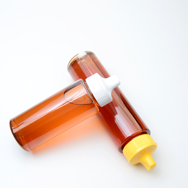 250ml 500ml Honey Bottle 500g Plastic Honey Jar 12oz Syrup Container Squeezable with Silicone Valve Cap Flip Cap