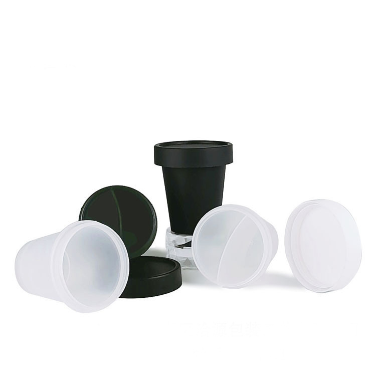 Matte Black Hair Mask Jar Lip Balm Jar 10g 20g 30g 50g 100g 250g 300g 500g plastic bottle skin care Body Butter PP cream jar