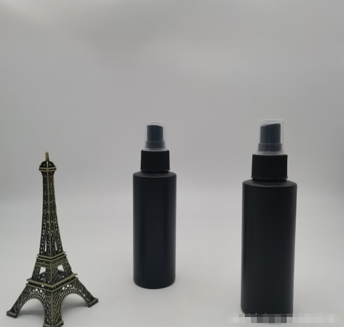120ml 250ml Empty PE Cylindrical Plastic Black Matte Trigger Spray 8 oz Spray Bottle With Black Trigger Sprayer