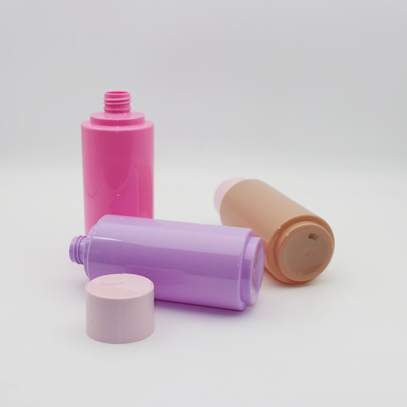 Plastic Shampoo Bottle 300ml 350ml 500ml Conditioner Shower Gel Packaging PET Press Lid Green Pink Clear Body Lotion Pump Bottle