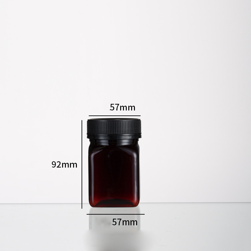 Wholesale Customized Food grade Food Storage Containers honey empty bottle transparent plastic Food Storage Containers