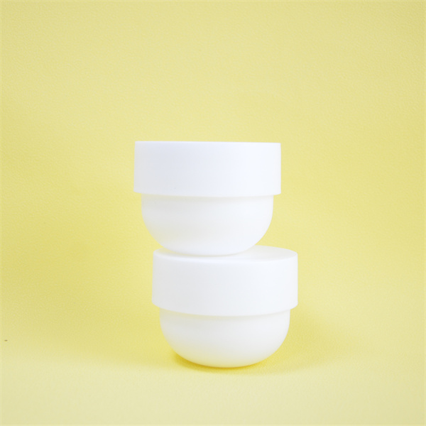 8 Oz White Plastic Cosmetic Jars With Inner Liners And Dome Lids 120Ml Refillable Make-Up Cosmetic Containers For Scrubs Oils